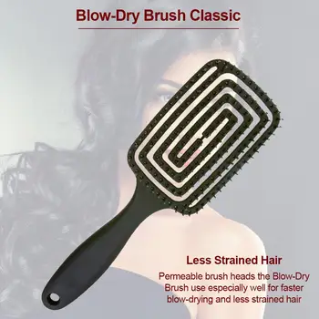 

Blow-Dry Brush Classic Massage Comb Hairdressing Hollow Comb Multifunctional Curling Hair Comb