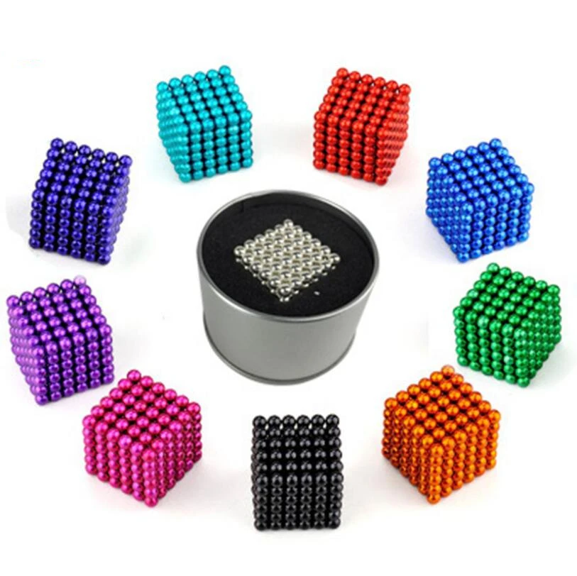 

216Pcs/set 3mm Magnetic Cube Puzzle Toy Neo Cube Magic Cube Blocks Magnets Puzzle Balling with Box Gift Funny Toys