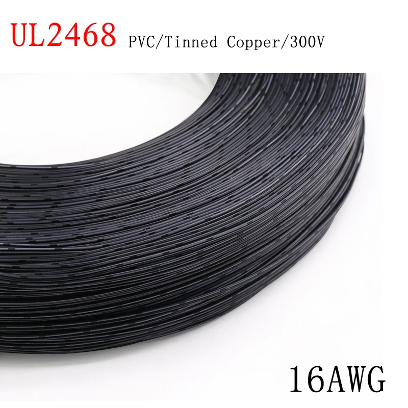 UL2468 16AWG 2pin Wire 1.2mm PVC Insulated Extend Cord Tinned Copper Electric Cable Car Audio LED DIY Connector Black Red White |