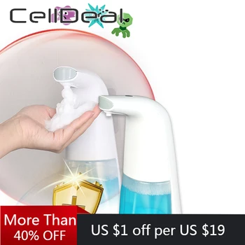 

300ml Waterproof Foam Liquid Dispenser Automatic Soap Sensor Touchless Benchtop Wall-Mounted Hand Washer Soap Dispenser Pump