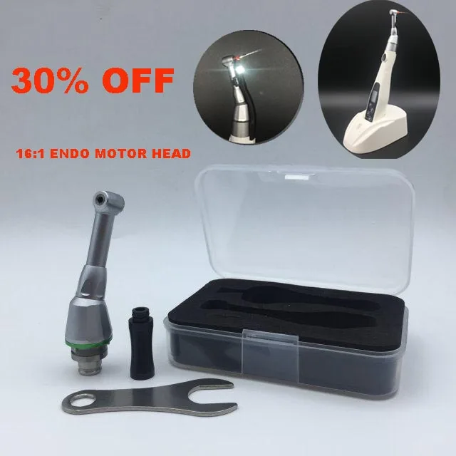 

Dental Equipment Dental 16:1 Reduction Contra Angle Handpiece Push Head for Cordless Endodontic Endo Motor