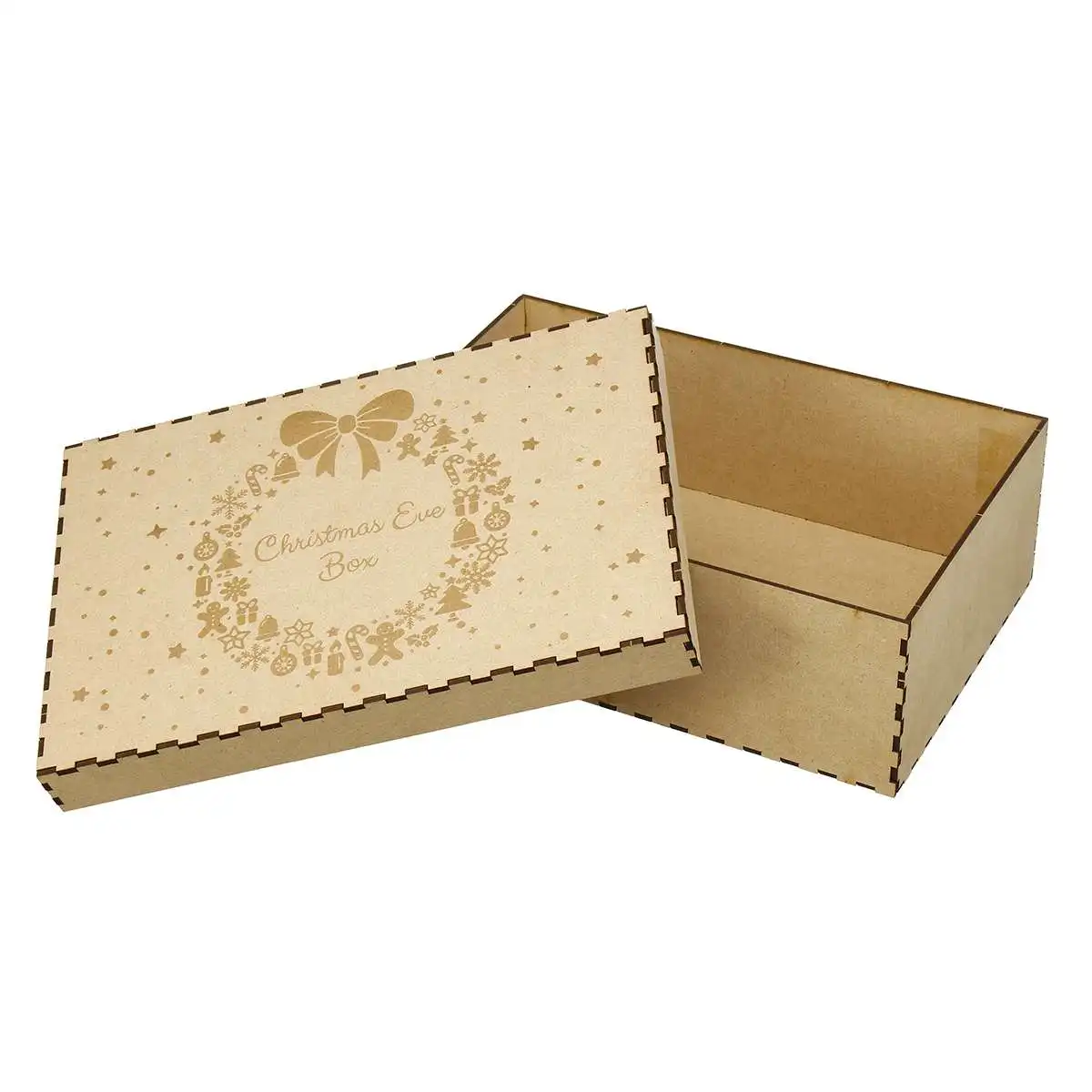 30X20X10 см деревянная Персонализированная Рождественская коробка с гравировкой, Подарочная коробка с памятью, чехол, коробка для хранения дома