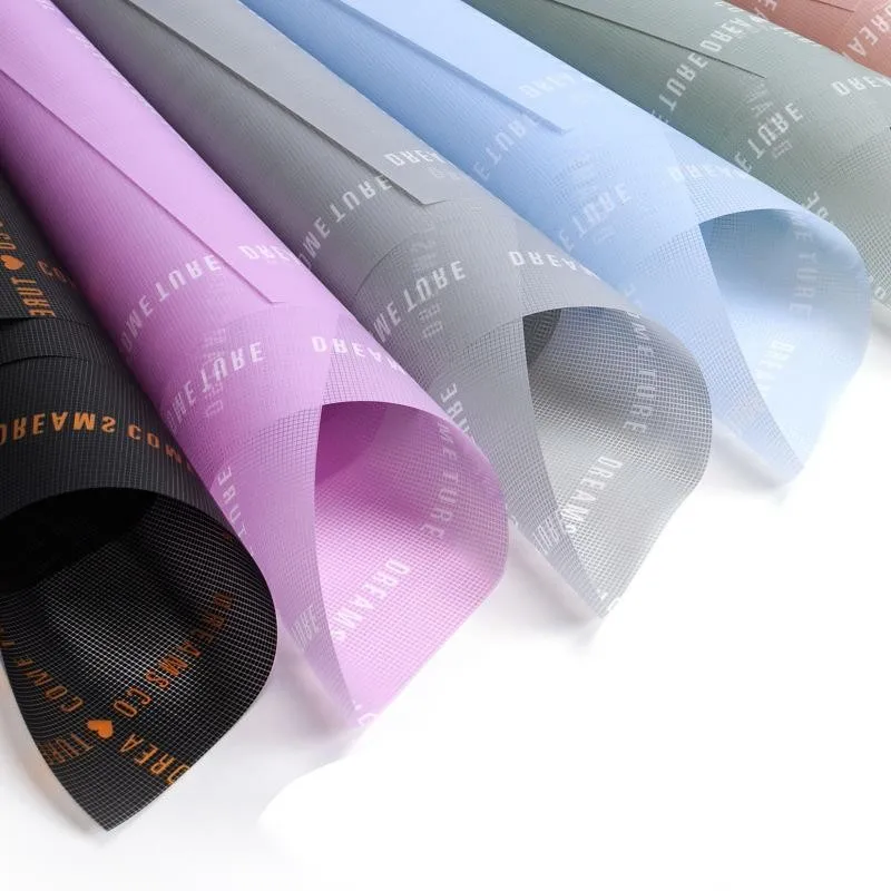 20Pieces Korean Flower Wrapping Paper Waterproof Flowers Rose Wrapping Paper Material Bouquet Gift Paper