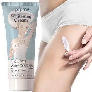 

60ml 10 Seconds Instant Whitening Cream Underarm Armpit Legs Hot Whitening Knees Parts Sale Cream Cream Body Private Whiten R7X0