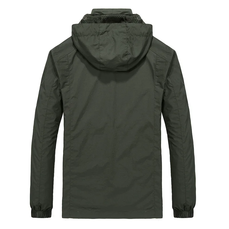 Water Proof  and Wind Proof Casual Coat for Men with Detachable Hood-1