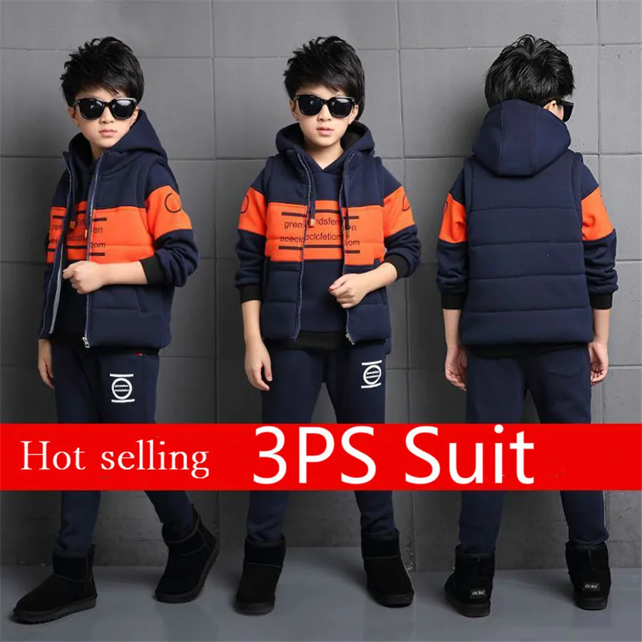 Kids Clothes Boys Sport Suit Casual 3ps Sets Autumn Letter Two Pieces Clothing Set Tracksuit