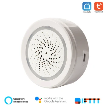 

Tuya Smart Home Wifi Temperature Humidity Sensor Environmental Detector Alarm ZigBee Wireless Control Works With Tuya APP