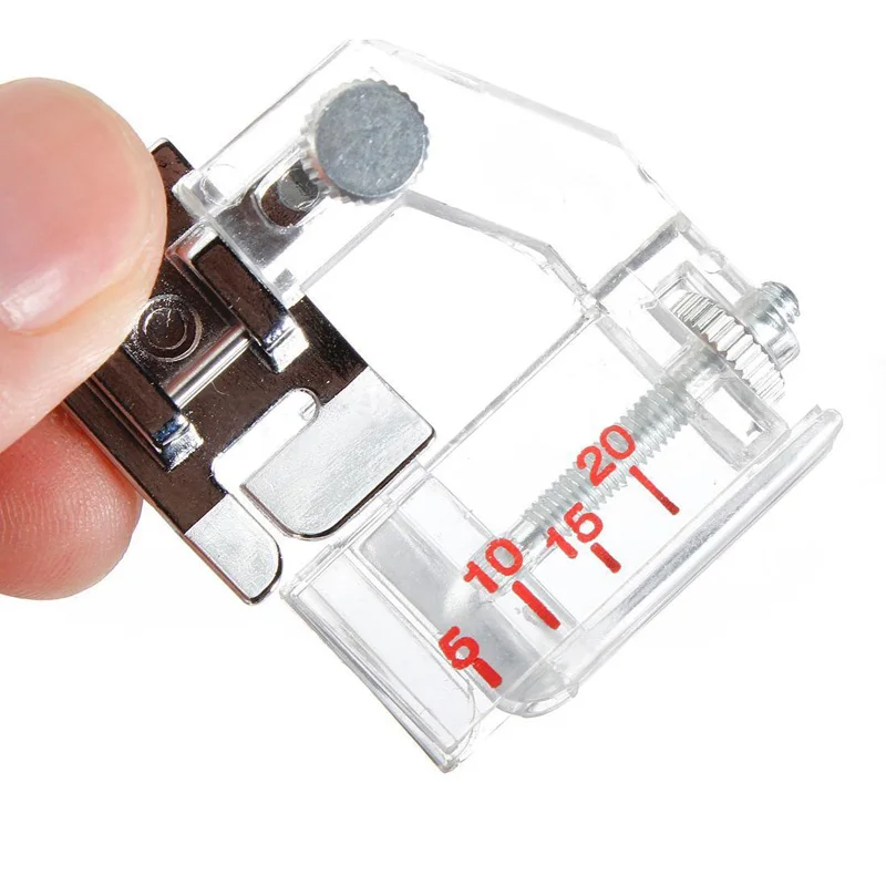 

Adjustable Bias Binding Presser Foot Attachment Snap-On Sewing Machine sewing accessories Plastic+Metal Bias Binder Foot