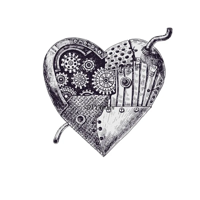 Стимпанк в форме сердца металлические высекальные формы наслоения Скрапбукинг Тиснение умирает машины для