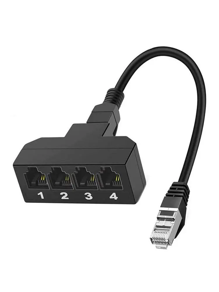 Duplicateur De Ligne Téléphonique RJ11 – 2 Sorties – Pour Connecter 2 Téléphones Sur Une Ligne – Dimensions 8x4x2 Cm – Beige