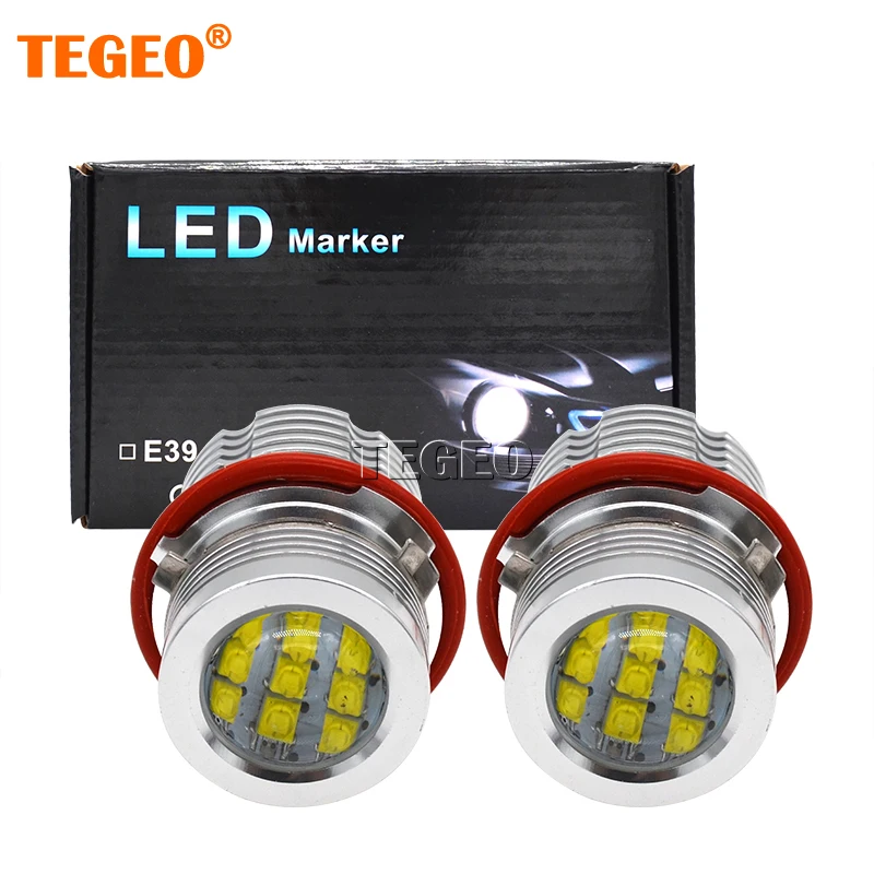

TEGEO 1 Set 120W LED Angel Eyes Marker Bulb Lights White Yellow Red For BMW E39 X3 X5 E87 M5 E60 E61 E63 E64 M6 E65 E66 E83 E53