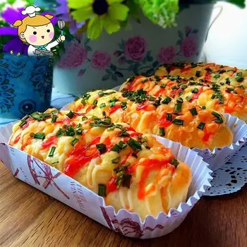 

200Pcs Cupcake Wrappers Muffins Boat Shape Paper Baking Cups PET Film Heat Resistant Bread Tray Wholesaler (Windmill)