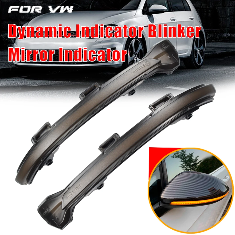 

2pcs Dynamic Blinker Turn Signal LED light For VW Touran L II 2016-2020