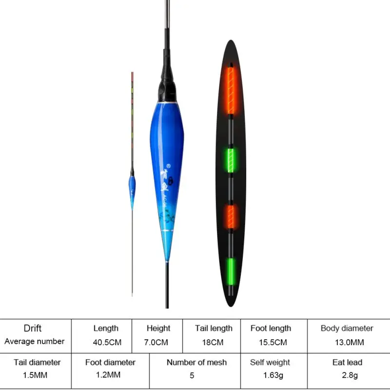 Супер чувствительный поплавок для ночной рыбалки, супер яркие Электронные Поплавки, светящийся буй, Аксессуары для рыбалки на открытом воздухе