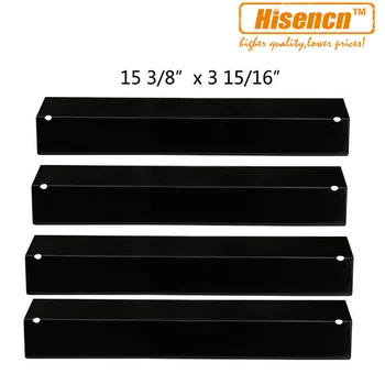 

Hisencn 15.4 inch 92311 4pcs/pk Grill Porcelain Heat Plate for Aussie, Brinkmann, Uniflame, Charmglow, Grill King, Lowes Grills