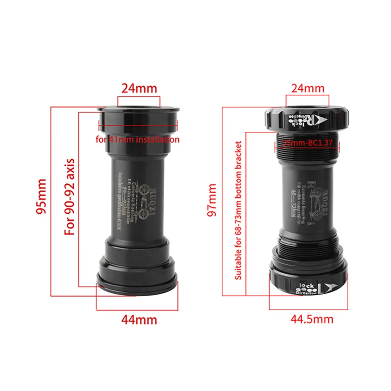 Bicycle Bike Ceramic Peilin Axis Bottom Bracket Bicycle Press Fit BB Screw/Thread Type Bottom Bracket BB Bike Tooth Plate Axis
