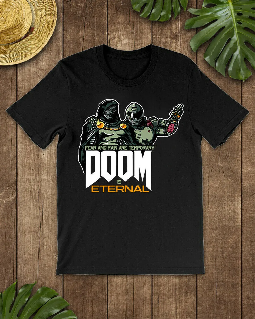 Doom Eternal Shooter Games футболка черно-темно-синяя для мужчин-женщин-молодежная