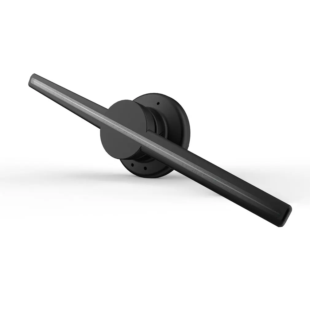 AC 100-240V 3D Голограмма AD светодиодный вентилятор 320 светодиодный голографический проектор светильник рекламный дисплей светодиодный вентилятор рекламный светильник