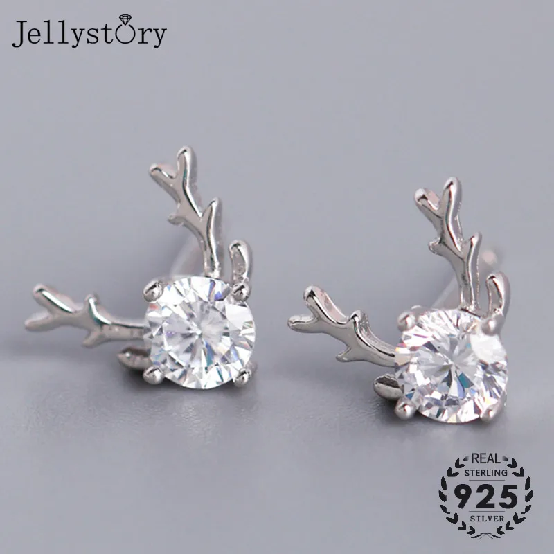 Jellystory Мода 925 серебряные ювелирные изделия серьги со шпилькой для женщин с