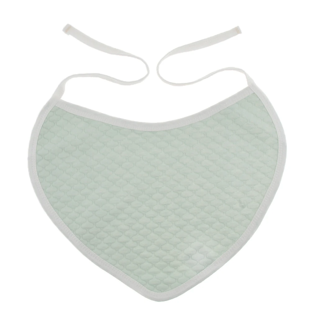 Drool Absorbing Bibs Cotton Meal Eating Bib for Kids Adults Patients Elderly