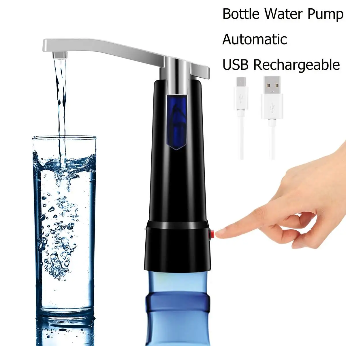 USB Электрический для бутылки с водой насос питьевой Диспенсер воды галлон бутылки всасывающий блок дозатор воды портативный кнопочный переключатель