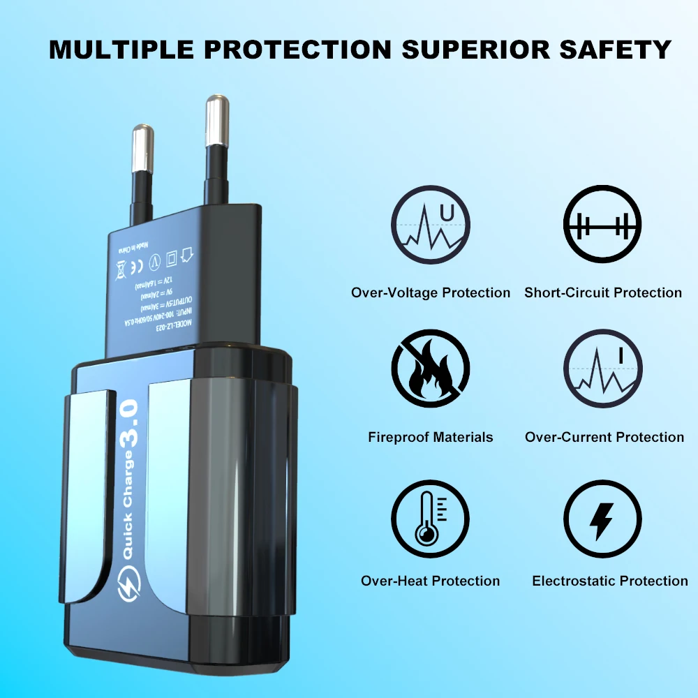 Vanniso 5V 3.1A Быстрая зарядка 3,0 USB зарядное устройство для iPhone X 8 7 Plus samsung S10 настенный адаптер зарядное устройство для мобильного телефона s USB cargador