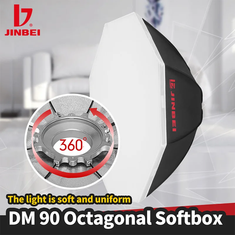 Восьмиугольный софтбокс JINBEI DM90 35 дюймов/90 см восьмиугольный студийное