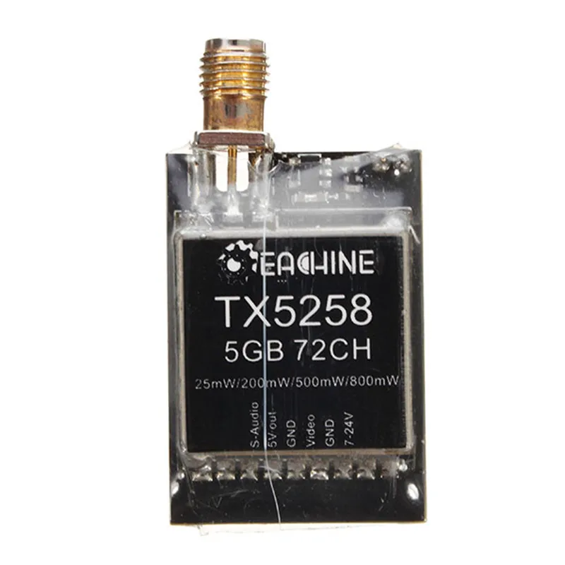Передатчик Eachine TX5258, 5,8G, 72CH, 25/200/500/800 МВт, переключаемый FPV для радиоуправляемого дрона FPV, поддержка OSD настройки ► Фото 3/6