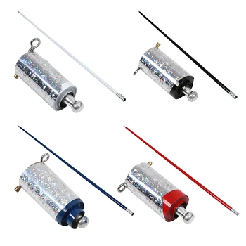 

110Cm Metal Appearing Cane Black Cudgel Pocket Staff ic Tricks for Professional ician Stage Street ie Illusion Accessor