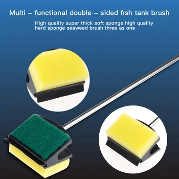 

Aquarium accessories Algae fish tank cleaner glass Aquarium Fish Tank cleaning brush sponge brush for cleaning tools