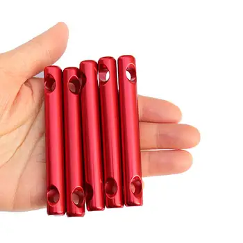 

5pcs Aluminum Alloy Tent Guyline Para Cord Rope Fastener Guy Line Adjuster Stick Rod Runner Wind Stopper Tightener Hook Buckle