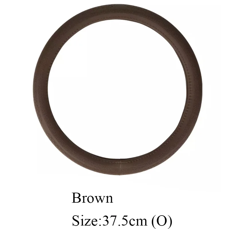 Brown O Size Xiaomi Mijia Maiwei крышка рулевого колеса автомобиля эмульсия кожаный руль чехлы авто аксессуары автомобильный чехол стильный для 37,5 см - Цвет: Brown O Size