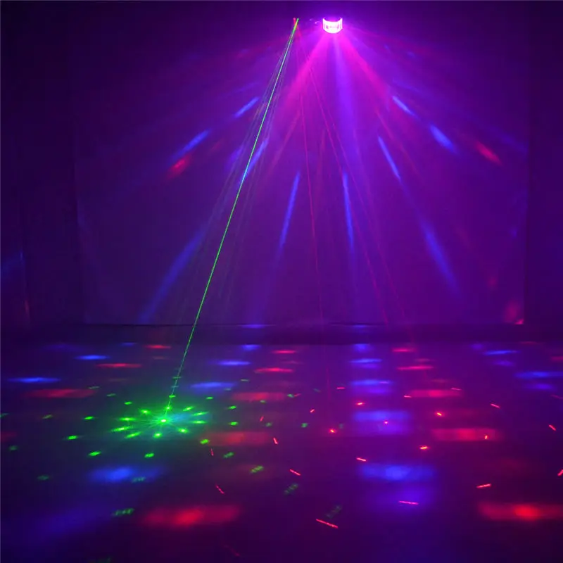 AUCD 20 Gobo RG Laser Strobe Par Lamp RGBWY Beam & RGBW Patterns Rotate LED Projector Light DMX DJ Party Home Stage Lighting 132|par lamp|led light