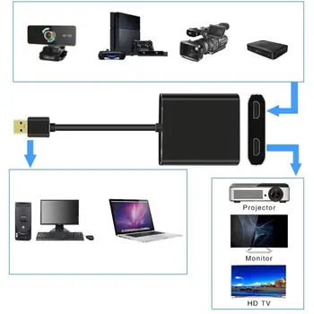 

USB 3.0 Video Capture HDMI to USB 3.0 Type-C 1080P HD Video Capture Card for TV PC PS4 Game Live Stream for Windows Linux Os X