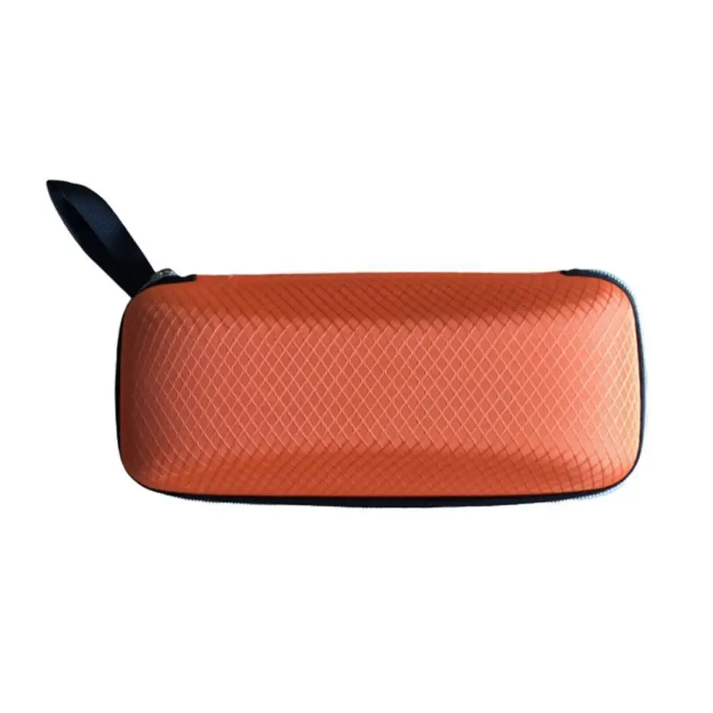 Orange Case 1 шт., портативные прямоугольные Жесткие очки на молнии, унисекс, солнцезащитные очки, чехол, защита для очков, держатель, аксессуары для улицы - Цвет: Orange Case