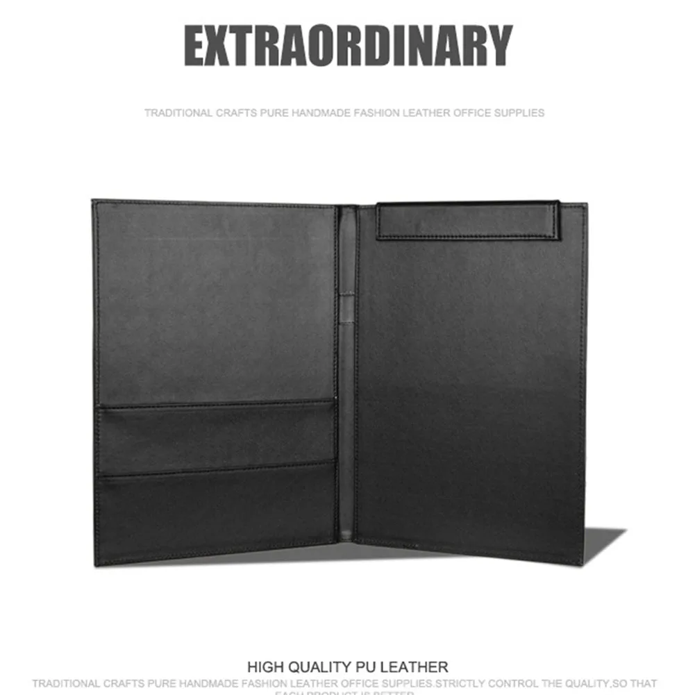 

Protective Multifunction Stationery File Folder Business PU Leather Storage Documents Conference A4 Office School Portable
