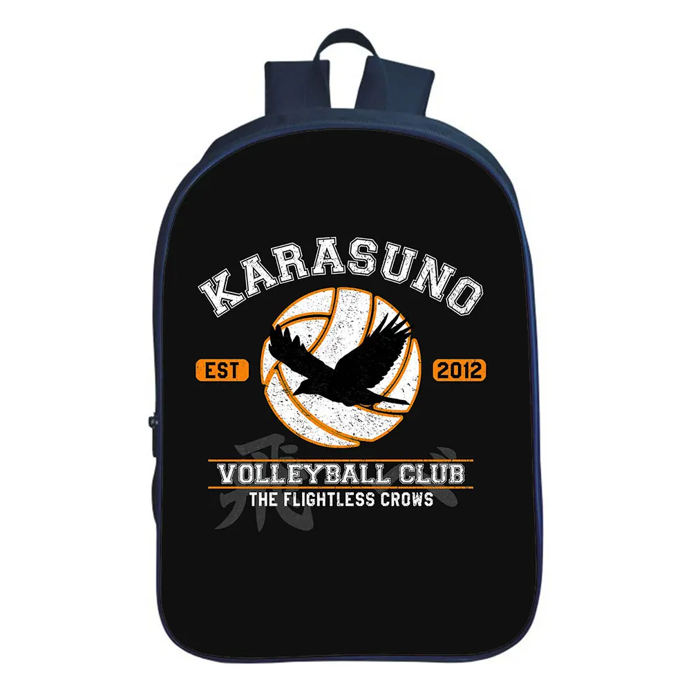 Hot Japanese Anime Haikyuu School Bag Boy Backpack Teenager Backpacks College Style Travel Double-layer Backpack