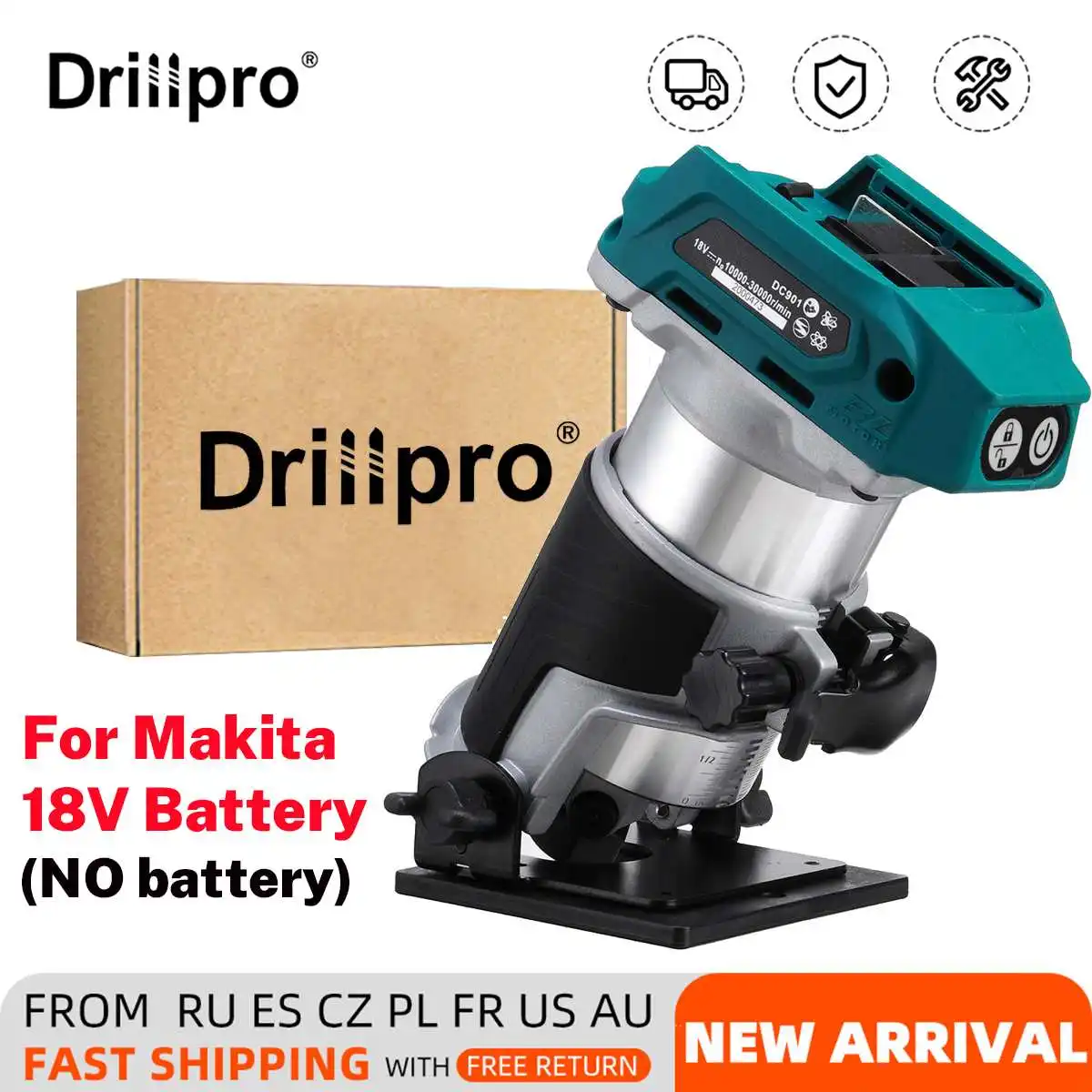 Беспроводной электрический ручной триммер без щеток 5 скоростей фрезерный