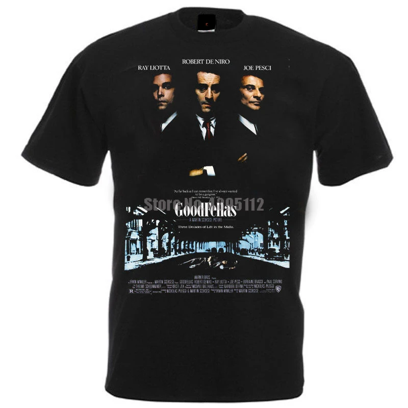 Goodfellas постер фильма Мужская забавная Футболка Harajuku Топ Мода 2019 футболки 100%