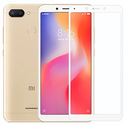 White 2pcs 2 шт защитное стекло на Xiaomi Redmi 6A протектор экрана Ksiomi 6 A закаленное Redme Xiomi A6 Redmi6a Xaomi Redmi6 Броня - Цвет: White 2pcs