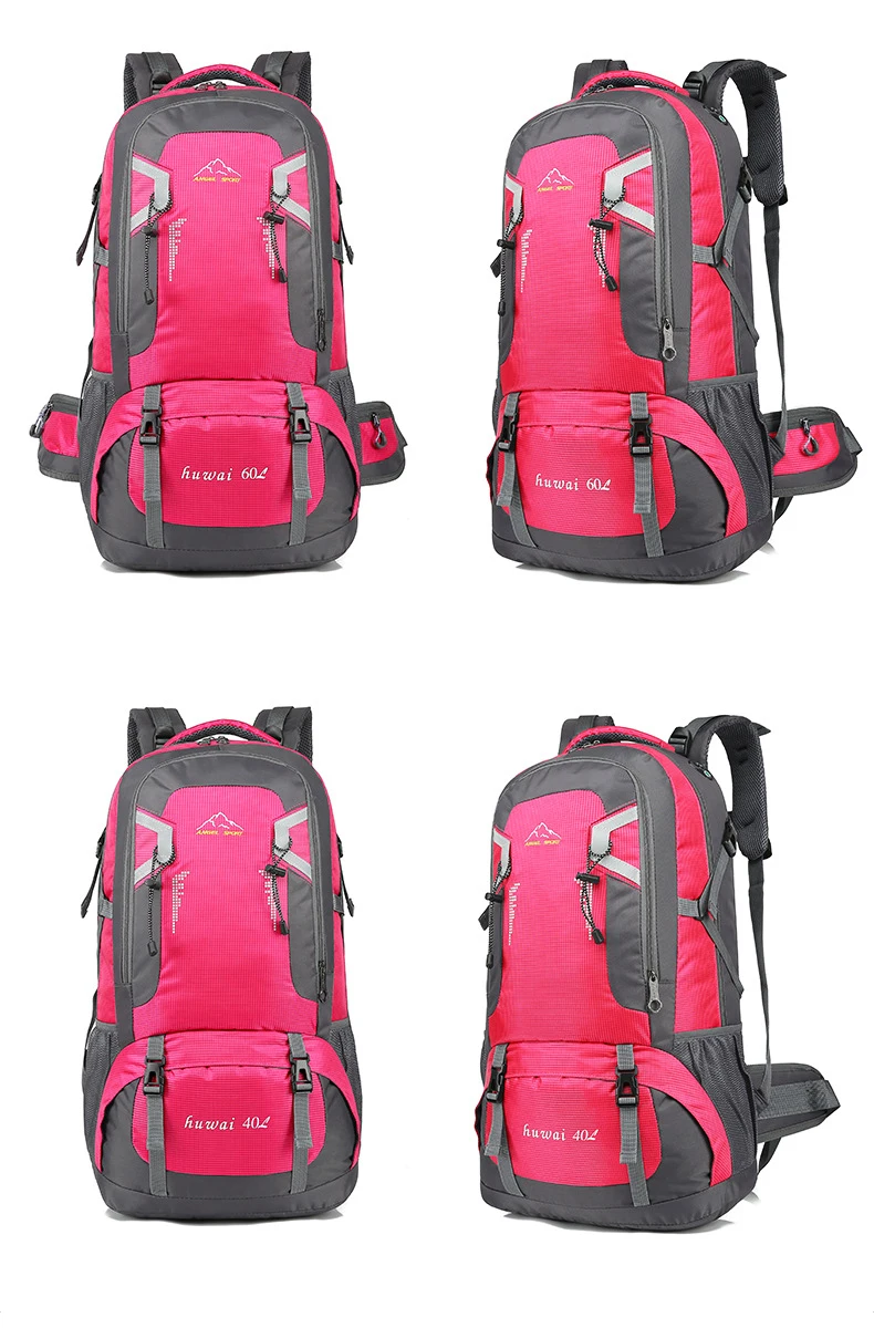 40L/60L водонепроницаемый мужской рюкзак, дорожная сумка, спортивная сумка, унисекс, для альпинизма, туризма, кемпинга, мужской рюкзак
