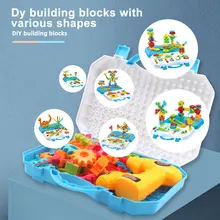 Perceuse électrique vis écrou jouets Puzzle, perceuse électrique, ensemble de jouets, outil de jeu de simulation, perceuse démontage, assemblage, perceuse enfants Puzzle jouets