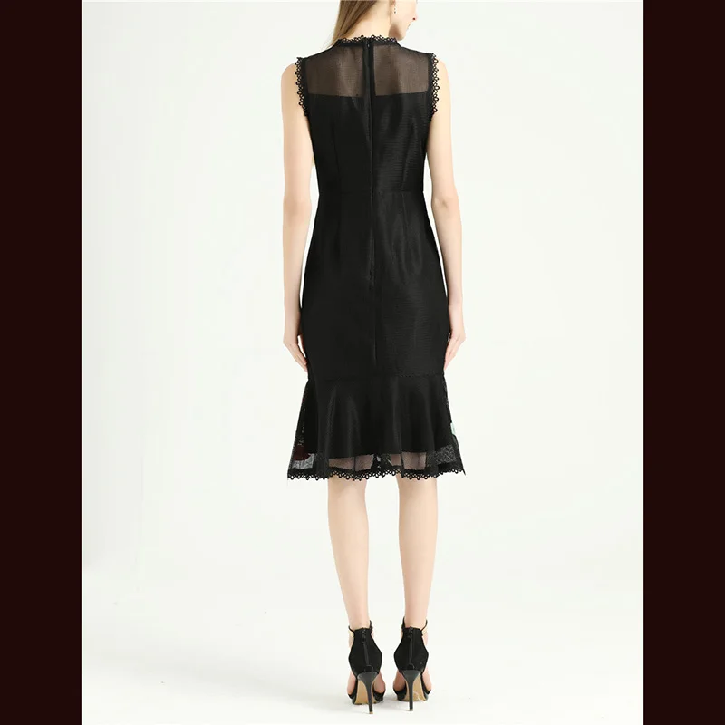Новое платье на весну и лето, Vestidos, повседневное, с вышивкой попугая, без рукавов, длиной до колена, праздничное платье