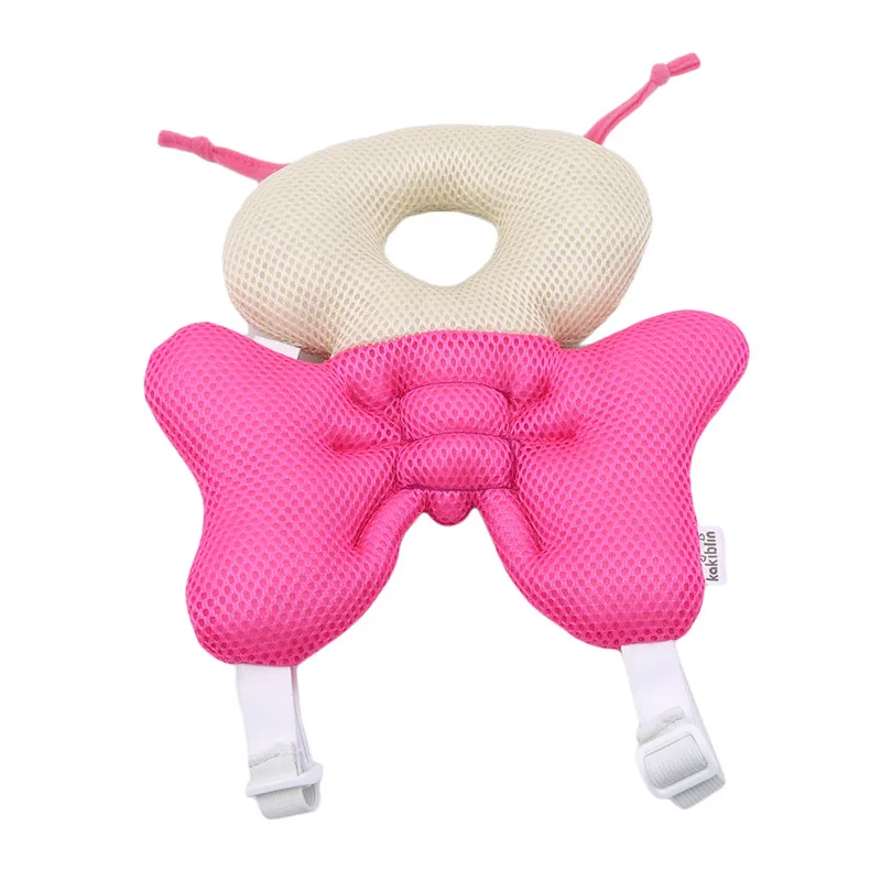 Baby Walking Protective Pillow Head Protection Pillow Mesh Cotton Cushion Shockproof Anti-falling Baby Care - Цвет: pink
