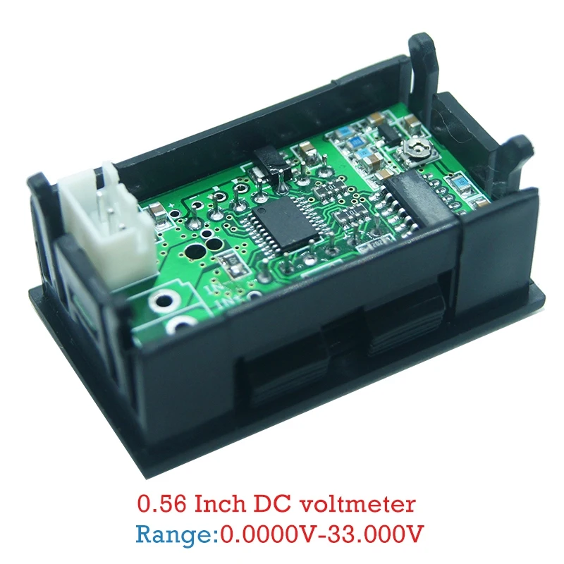 Voltímetro digital com display led, testador medidor