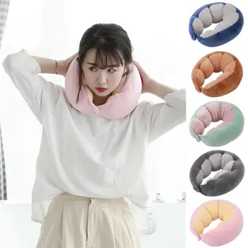 

New Arrival Pea Shape Comfortable Travel Pillow Twist Neck Back Head Cushion Neck Massage New
