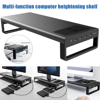

Smart Base Aluminum Alloy Computer Laptop Base Stand with USB 3.0 Port Charger Stand H-best