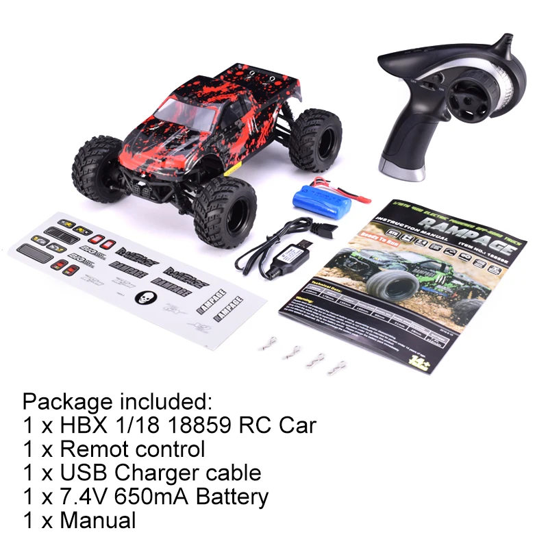 HBX RC автомобиль 18859 4WD 2,4 г 1:18 30 км/ч высокая скорость RC автомобиль Дрифт дистанционное управление внедорожный грузовик электронная гоночная модель автомобиля