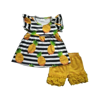 

Who is Pineapple girl summer 2pcs baby girl tunic set