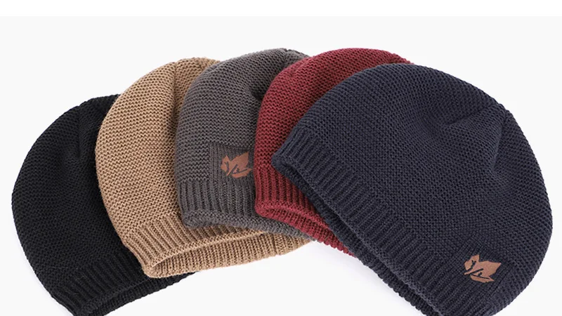 Новые зимние вязаные шапки мужские лыжные утепленные Skullies Брендовые женские уличные кости плюс бархатные зимние шапки теплые и мужские свободные